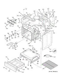 03 - Body Parts parts for Ge Range JCBP71CM1BB from AppliancePartsPros.com