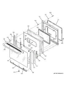 04 - Door parts for Ge Range JCBS55DM1WW from AppliancePartsPros.com