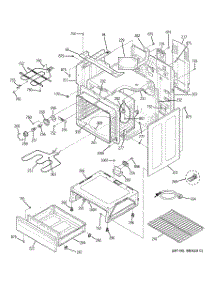 03 - Body Parts parts for Ge Range JCBP68DM1WW from AppliancePartsPros.com