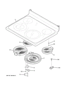 02 - Cooktop parts for Ge Range JCBP65MM1BS from AppliancePartsPros.com
