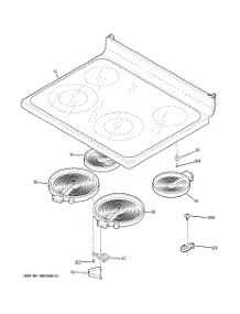 02 - Cooktop parts for Ge Range JB660DM1BB from AppliancePartsPros.com