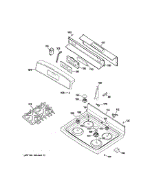 02 - Control Panel & Cooktop parts for Ge Range JGBP36SEL2SS from AppliancePartsPros.com