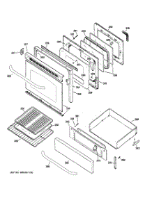 04 - Door & Drawer Parts parts for Ge Range JGBP87MEL4BG from AppliancePartsPros.com