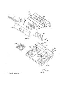 02 - Control Panel & Cooktop parts for Ge Range JGBP28SEL3SS from AppliancePartsPros.com