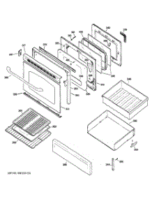 04 - Door & Drawer Parts parts for Ge Range EGR3000EL2WW from AppliancePartsPros.com