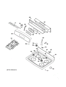 02 - Control Panel & Cooktop parts for Ge Range JGBP85SEJ5SS from AppliancePartsPros.com