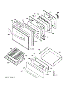 04 - Door & Drawer Parts parts for Ge Range JGBP85SEJ5SS from AppliancePartsPros.com