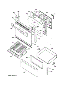 03 - Door & Drawer Parts parts for Ge Range JBP22BK4WH from AppliancePartsPros.com