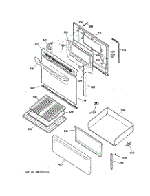 03 - Door & Drawer Parts parts for Ge Range ECBS68WJ2WW from AppliancePartsPros.com