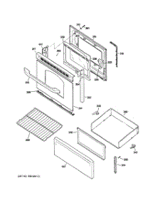 03 - Door & Drawer Parts parts for Ge Range JBS56WL2WW from AppliancePartsPros.com