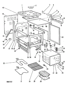 02 - Section2 parts for Ge Range JB552GK-3 from AppliancePartsPros.com