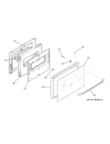 04 - Door parts for Ge Range JDS26BW4AD from AppliancePartsPros.com