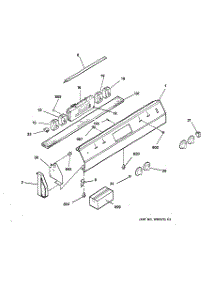04 - Control Panel parts for Ge Range JDS26GT1WH from AppliancePartsPros.com
