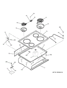 02 - Cooktop parts for Ge Range JDS26BD2CT from AppliancePartsPros.com