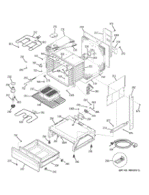 03 - Body Parts parts for Ge Range JCSP46WD1WW from AppliancePartsPros.com