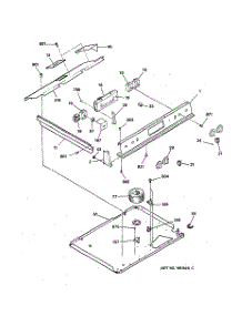 02 - Control Panel parts for Ge Range JSP39GS2WG from AppliancePartsPros.com