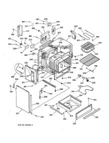 03 - Body Parts parts for Ge Range JSP39GS2WG from AppliancePartsPros.com