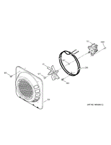 06 - Convection Fan parts for Ge Range JD966KD1CC from AppliancePartsPros.com