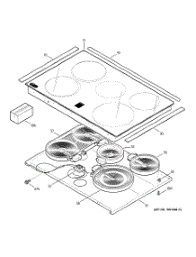 02 - Cooktop parts for Ge Range JD966CD2CC from AppliancePartsPros.com