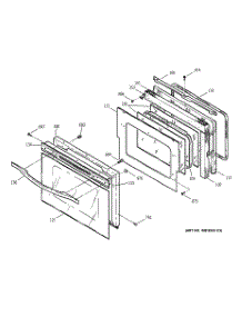 04 - Door parts for Ge Range JD966CD2CC from AppliancePartsPros.com
