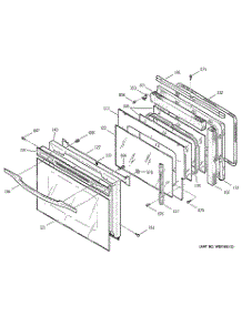 05 - Door parts for Ge Range JD966CD1CC from AppliancePartsPros.com
