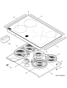 02 - Cooktop parts for Ge Range JD966TD1WW from AppliancePartsPros.com