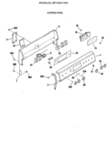 03 - Control Panel parts for Ge Range JBP15GIV1WH from AppliancePartsPros.com