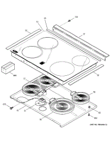 02 - Cooktop parts for Ge Range JSP56WD2WW from AppliancePartsPros.com