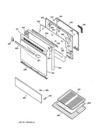 04 - Door Parts parts for Ge Range JGBP27BEA3AD from AppliancePartsPros.com