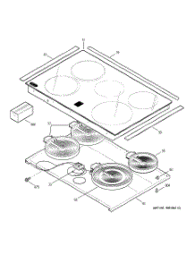 02 - Cooktop parts for Ge Range JDP47WF1WW from AppliancePartsPros.com