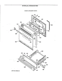 04 - Door & Drawer Parts parts for Ge Range JGSS05GEV3BB from AppliancePartsPros.com