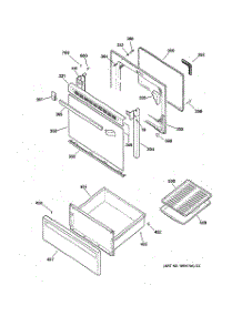 03 - Door & Drawer Parts parts for Ge Range JBP21BY3 from AppliancePartsPros.com