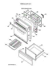 02 - Door & Drawer Parts parts for Ge Range JBP21SV1 from AppliancePartsPros.com