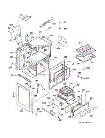 02 - Body Parts parts for Ge Range JGSC12GET1BG from AppliancePartsPros.com
