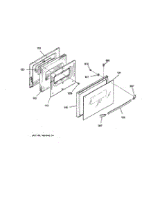 03 - Door parts for Ge Range JGSC12GET1BG from AppliancePartsPros.com