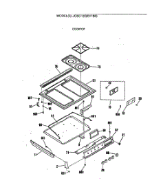 02 - Cooktop parts for Ge Range JGSC12GEV1BG from AppliancePartsPros.com