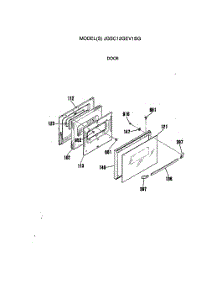 04 - Door parts for Ge Range JGSC12GEV1BG from AppliancePartsPros.com