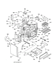 03 - Body & Drawer Parts parts for Ge Range JSP40AW4AA from AppliancePartsPros.com