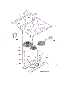 02 - Cooktop parts for Ge Range JSP40WW4WW from AppliancePartsPros.com