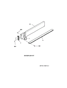 07 - Backsplash Kit parts for Ge Range JSP40WW3WW from AppliancePartsPros.com