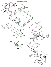 03 - Burner & Gas Parts parts for Ge Range JGBP27GEV2AD from AppliancePartsPros.com