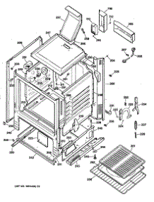 02 - Section2 parts for Ge Range JGBC16GEP6 from AppliancePartsPros.com