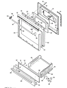 03 - Section3 parts for Ge Range JGBC16GEP6 from AppliancePartsPros.com