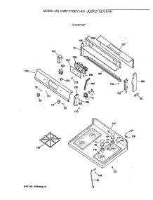 02 - Cooktop parts for Ge Range JGBP27SEV1AD from AppliancePartsPros.com