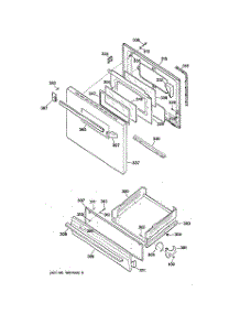 04 - Door & Drawer Parts parts for Ge Range JGBC17PEW2WH from AppliancePartsPros.com