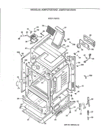 03 - Dody Parts parts for Ge Range JGBP27GEV3WH from AppliancePartsPros.com