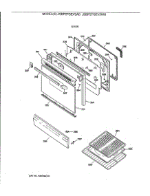 04 - Door parts for Ge Range JGBP27GEV3WH from AppliancePartsPros.com