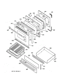04 - Door & Drawer Parts parts for Ge Range JGBP35WEW1WW from AppliancePartsPros.com