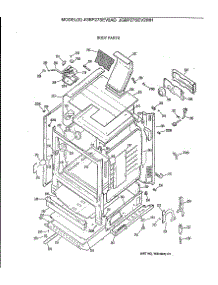 02 - Body Parts parts for Ge Range JGBP27SEV2AD from AppliancePartsPros.com
