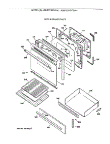 04 - Door & Drawer Parts parts for Ge Range JGBP27SEV2AD from AppliancePartsPros.com